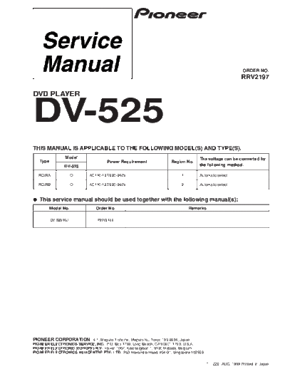 Pioneer hfe   dv-525 service rrv2197 en  Pioneer DVD DV-525 hfe_pioneer_dv-525_service_rrv2197_en.pdf