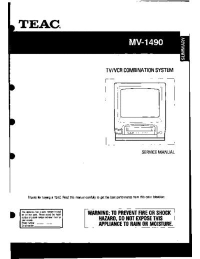 teac MV-1490  teac TV VCR MV-1490.pdf