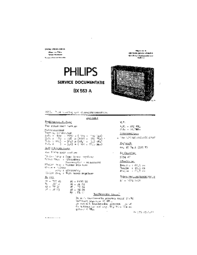 Philips BX553A  Philips Historische Radios BX553A BX553A.pdf
