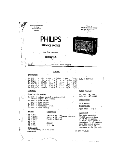Philips BX626A  Philips Historische Radios BX626A BX626A.pdf