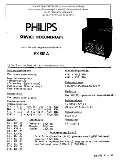 Philips fx 651 a  Philips Historische Radios FX651A fx 651 a.pdf