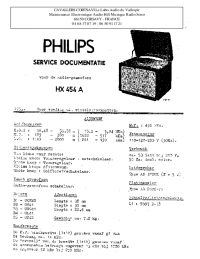Philips hx 454 a  Philips Historische Radios HX454A hx 454 a.pdf