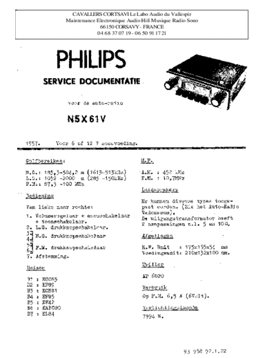 Philips n5x 61 v  Philips Historische Radios N5X61V n5x 61 v.pdf
