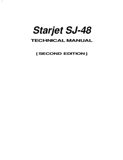 STAR Service Manual  STAR Printers InkJet SJ48 Service Manual.pdf