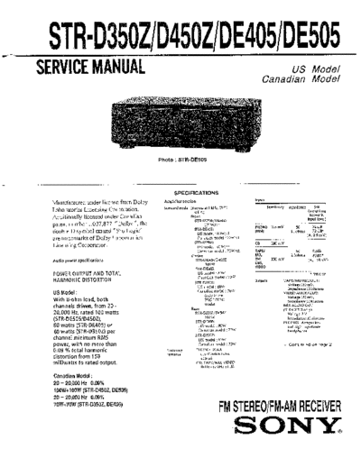 Sony STR-D350Z 450Z  Sony Sony STR-D350Z_450Z.pdf