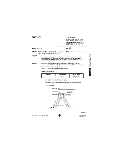 Sony Car0273  Sony Car Stereo Service Bulletin Car0273.pdf