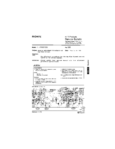 Sony HFP0150  Sony HiFi Service Bulletin HFP0150.PDF