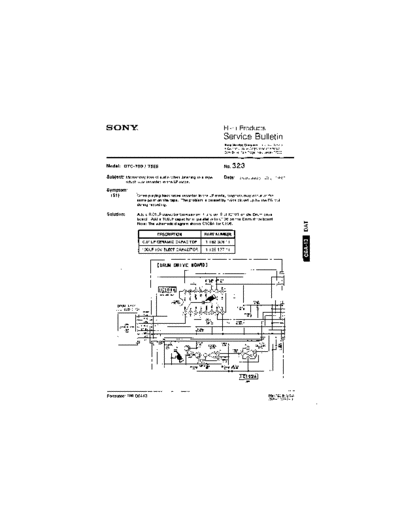 Sony HFP0323  Sony HiFi Service Bulletin HFP0323.PDF