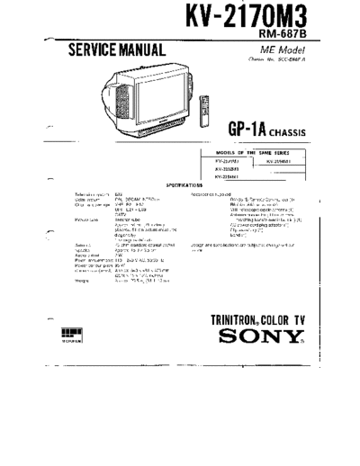 Sony KV-2170M3-GP1A  Sony SONY KV chassis KV-2170M3-GP1A.pdf