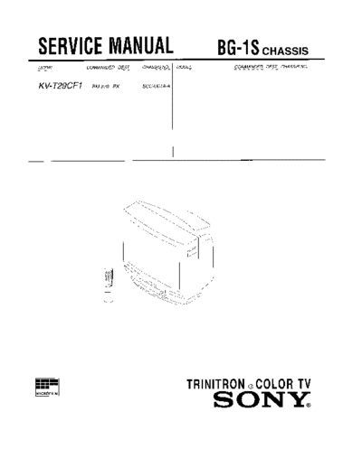 Sony KV-T29CF1 BG1S  Sony SONY KV chassis KV-T29CF1_BG1S.pdf