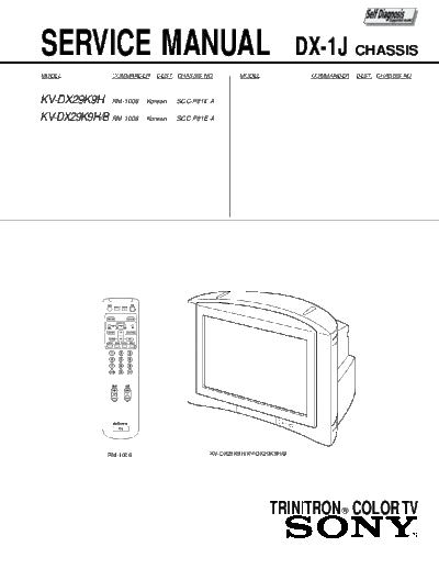 Sony kv-dx29k9h  Sony SONY KV chassis kv-dx29k9h.pdf