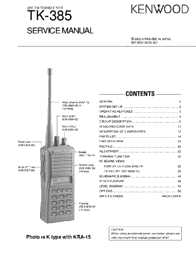 Kenwood TK-385K  Kenwood Radios TK-385K.pdf