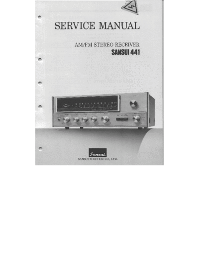 Sansui -441-rec-sm  Sansui AM FM Stereo Receiver AM FM Stereo Receiver - 441 Sansui-441-rec-sm.pdf
