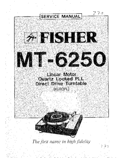Fisher MT-6250  Fisher MT MT-6250 MT-6250.pdf