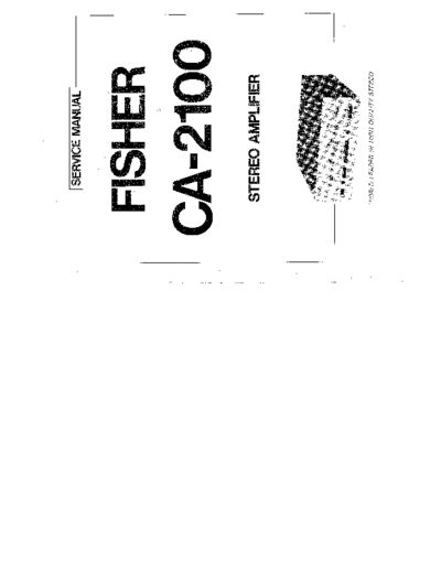 Fisher CA-2100  Fisher CA CA-2100 CA-2100.pdf