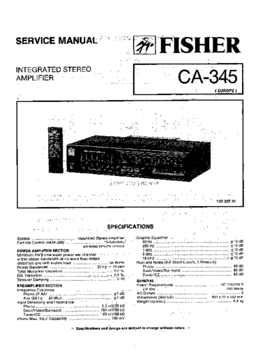 Fisher CA-345  Fisher CA CA-345 CA-345.pdf