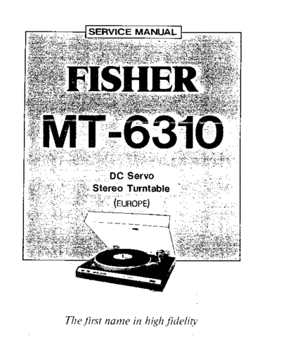 Fisher MT-6310  Fisher MT MT-6310 MT-6310.pdf