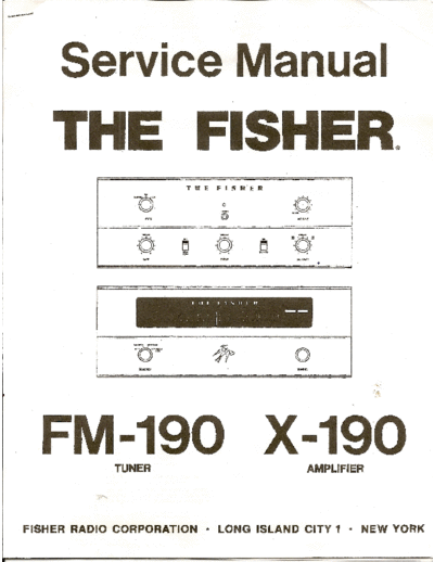 Fisher X-190  Fisher X X-190 X-190.pdf