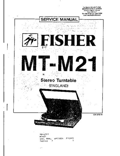 Fisher MT-M21  Fisher MT MT-M21 MT-M21.pdf