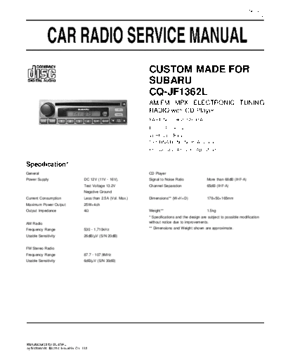 panasonic CQ-JF1362L  panasonic Car Audio CQ-JF1362L.pdf
