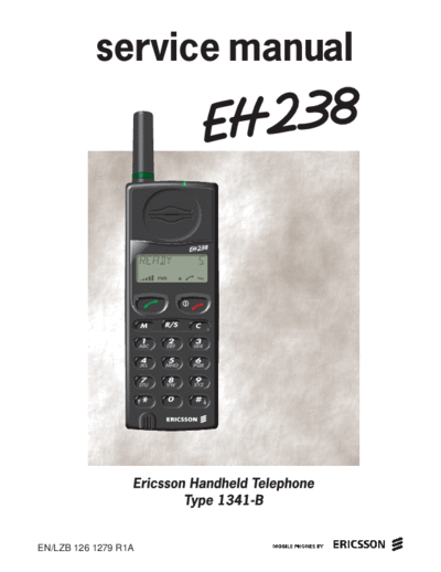 Ericsson COLFRONT  . Rare and Ancient Equipment Ericsson Mobile Phones ERICSSON EH238 COLFRONT.PDF