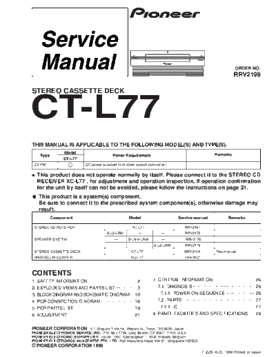 Pioneer CT-L77  Pioneer CT CT-L77 CT-L77.pdf