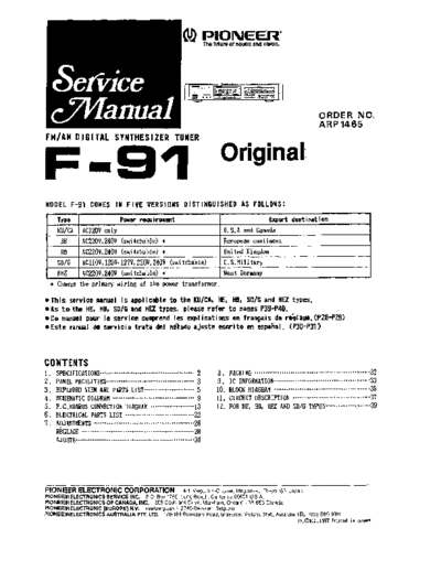 Pioneer F-91service  Pioneer F F-91 F-91service.pdf
