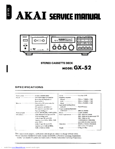Akai GX-52  Akai GX GX-52 GX-52.pdf