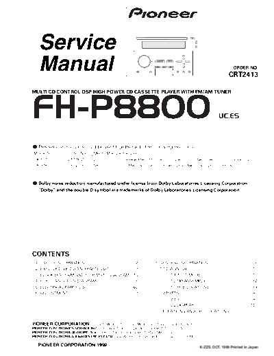Pioneer FH-P8800  Pioneer FH FH-P8800 Pioneer_FH-P8800.pdf