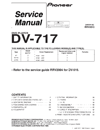 Pioneer DV-717  Pioneer DV DV-717 DV-717.pdf
