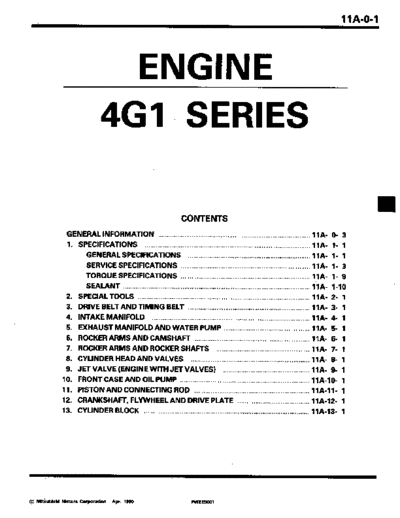MITSUBISHI 11A  MITSUBISHI Engines Manuals 4G1 11A.pdf