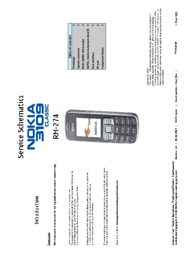 NOKIA 3109c RM-274 schematics v1 0  NOKIA Mobile Phone Nokia_3109classic 3109c_RM-274_schematics_v1_0.pdf
