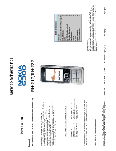 NOKIA 6300 RM-217 RM-222 schematics  NOKIA Mobile Phone Nokia_6300 6300_RM-217_RM-222_schematics.pdf
