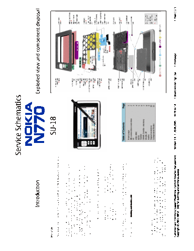 NOKIA N770 Service Schematics  NOKIA Mobile Phone Nokia_N770 N770_schematics N770_Service_Schematics.pdf