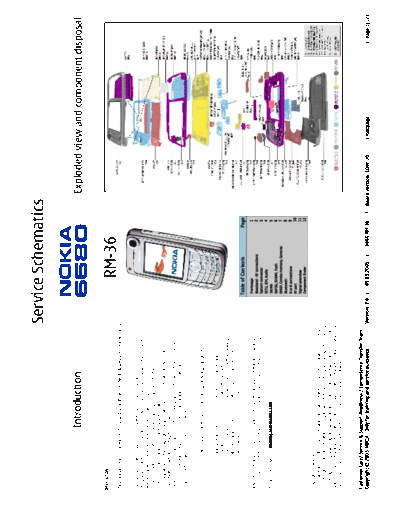 NOKIA 6680 RM-36 schematics 2 0  NOKIA Mobile Phone 6680 6680_RM-36_schematics_2_0.pdf