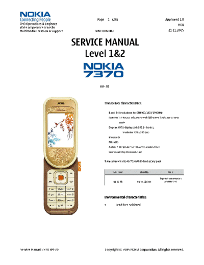 NOKIA 7370 RM-70 sm level1 2  NOKIA Mobile Phone 7370 7370_RM-70_sm_level1_2.pdf