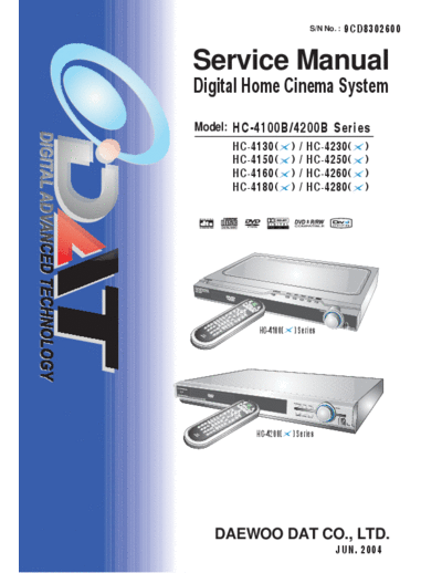 Daewoo HC-4100B & 4200B  Daewoo HC HC-4100B & 4200B HC-4100B & 4200B.pdf