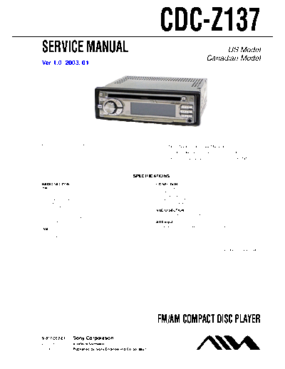 AIWA CDC-Z137  AIWA Car Audio CDC-Z137.pdf