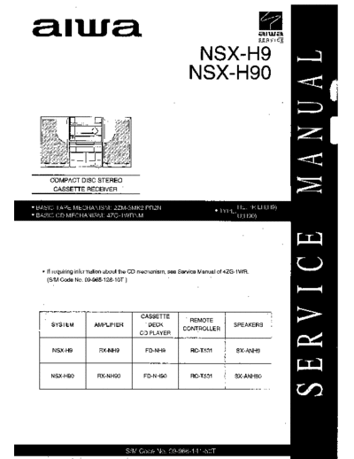 AIWA nsxh90  AIWA     Aiwa NSX-H9 nsxh90.pdf