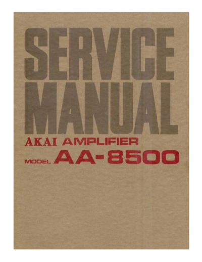 Akai AA-8500  Akai AA AA-8500 AA-8500.pdf