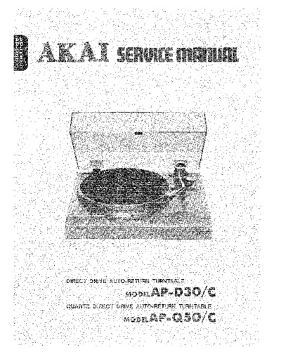 Akai AP-D30 & Q50  Akai AP AP-D30 & Q50 AP-D30 & Q50.pdf