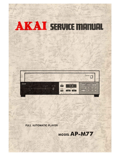 Akai AP-M77 Ver 1  Akai AP AP-M77 AP-M77 Ver 1.pdf