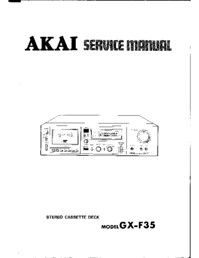 Akai GX-F35  Akai GX GX-F35 GX-F35.pdf