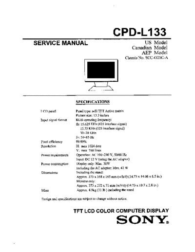 panasonic CPD-L133  panasonic Monitors CPD-L133.ZIP