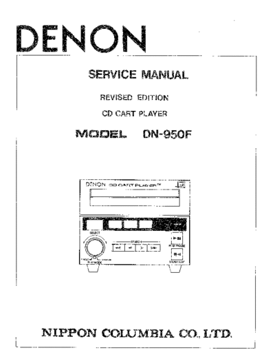 DENON  DN-950F  DENON CD Cart Player CD Cart Player Denon - DN-950F  DN-950F.PDF