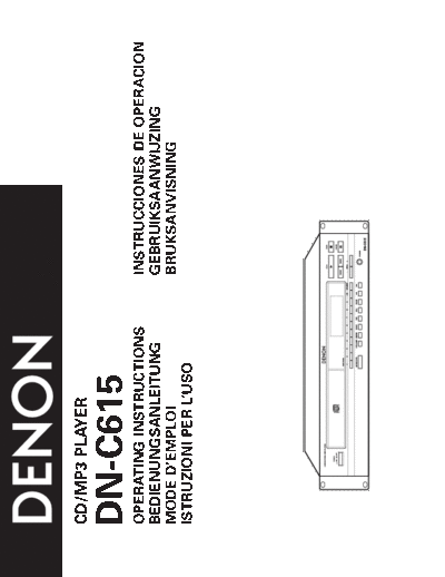 DENON  DN-C615  DENON CD Player CD Player Denon - DN-C615  DN-C615.pdf