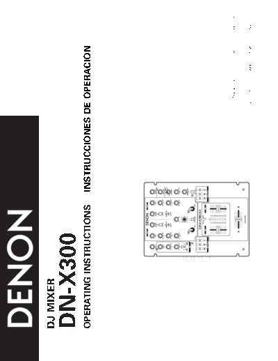 DENON  DN-X300  DENON DJ Mixer DJ Mixer Denon - DN-X300  DN-X300.pdf