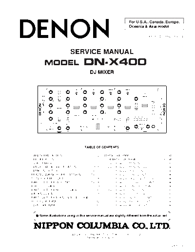 DENON   DN-X400  DENON DJ Mixer DJ Mixer Denon - DN-X400   DN-X400.PDF