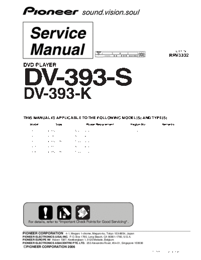 Pioneer DV-393-K&S  Pioneer DV DV-393-K & S DV-393-K&S.pdf