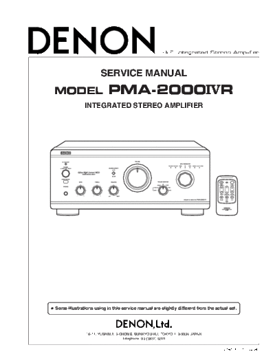 DENON  PMA-20004R  DENON Integrated Stereo Amplifier Integrated Stereo Amplifier Denon - PMA-20004R  PMA-20004R.PDF